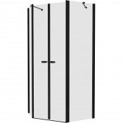 Душевой уголок New Trendy New Soleo Black K-0618 100x80 черный/прозрачное