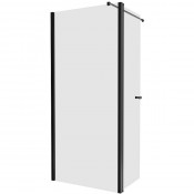 Душевая перегородка New Trendy New Soleo Black K-0783 100 черный/прозрачное