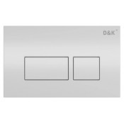 Клавиша смыва D&K Berlin DB1439016, универсальная, белый