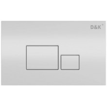 Клавиша смыва D&K Quadro DB1519016, универсальная, белый