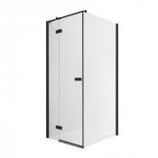 Душевой уголок New Trendy Reflexa Black L EXK-1338/EXK-0299 100х120 черный/прозрачное