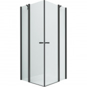 Душевой уголок New Trendy New Soleo Black 2D K-0557 100x120 черный/прозрачное