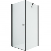 Душевой уголок New Trendy New Soleo Black D-0230A/D-0116B 80x100 черный/прозрачное