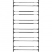 Полотенцесушитель водяной Azario Микена МикенаПоЛЛХ500х98512ТG1/2никель/хр 98.5х50 лесенка никель/ хром