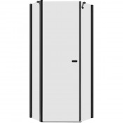 Душевой уголок New Trendy New Soleo Black K-0612 80x80 черный/прозрачное