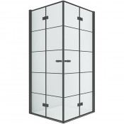 Душевой уголок New Trendy New Soleo Black D-0289A/D-0288A 90х80 черный/прозрачное