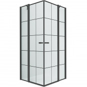Душевой уголок New Trendy New Soleo Black K-0580 90х90 черный/прозрачное
