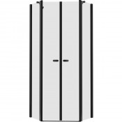 Душевой уголок New Trendy New Soleo Black K-0617 90x90 черный/прозрачное