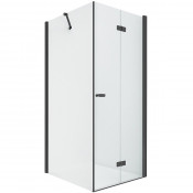 Душевой уголок New Trendy New Soleo Black D-0237A/D-0114B R 70x80 черный/прозрачное