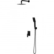 Душевая система скрытого монтажа Omnires Baretti SYSBA10BL черный матовый