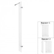 Стенка New Trendy Eventa EXK-0226 23x200 хром/прозрачные