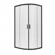 Душевой уголок New Trendy New Varia  Black K-0566 90х90 черный матовый/прозрачное