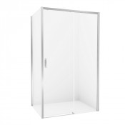 Душевой уголок New Trendy Prime  R D-0299A/D-0124B 100х90 хром/прозрачное