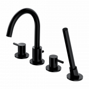 Смеситель на борт ванны Omnires Y Y1232BL черный