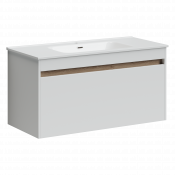 Тумба под раковину Sancos Smart SM100W 99 подвесная белая