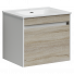 Тумба с раковиной Sancos Smart SM60E/CN7001 60 дуб бардолино/белый