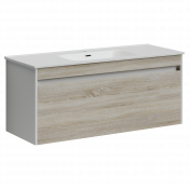 Тумба под раковину Sancos Smart SM120-1E 119 подвесная дуб бардолино/белый