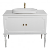 Тумба с раковиной Atoll Ренессанс ATRT100W 100 белый матовый