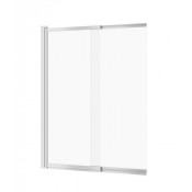 Шторка для ванны New Trendy Sensi P-0037 85 хром/прозрачное