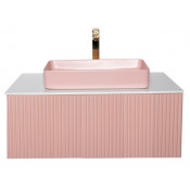 Тумба под раковину Atoll Аванти ATAT100DrR 100 подвесная розовый