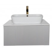 Тумба под раковину Atoll Аванти ATAT100DrSS 100 подвесная светло-серый