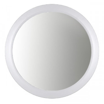 Зеркало Atoll Бишо белый матовый/серебро