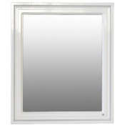 Зеркало Atoll Мальта белый/серебро