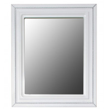 Зеркало Atoll Валери 80 белый матовый/серебро