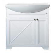 Тумба напольная Atoll Палермо 75 декор белый матовый