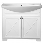 Тумба напольная Atoll Палермо 85 декор белый матовый