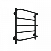 Полотенцесушитель водяной Indigo Europe, ширина 40 см, высота 60 см, 1/2 дюйма, черный, LEL1W60-40BR