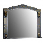 Зеркало Atoll Александрия 100 с подсветкой черный/золото