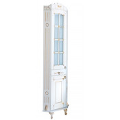 Шкаф-пенал Atoll Александрия напольный угловой слоновая кость/золото