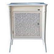 Тумба Atoll Валенсия 75 NEW напольная ivory/патина серебро