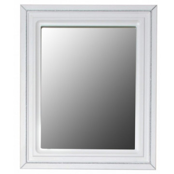 Зеркало Atoll Валери 60 белый матовый/серебро