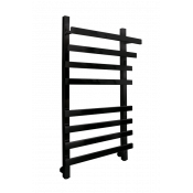 Полотенцесушитель водяной Indigo Askel, ширина 55 см, высота 85 см, 1/2 дюйма, черный, LASWPF80-50BR