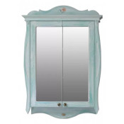 Зеркальный шкаф Atoll Ривьера подвесной небесно-голубой