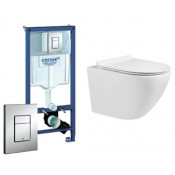 Подвесной унитаз с инсталляцией комплект ALPEN Victory A03S+Grohe Rapid SL 38772001