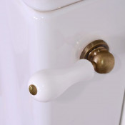 Механизм слива для бачка моноблок Kerasan Waldorf/Retro New 756993 бронза/белый