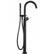 Смеситель для ванны напольный Fantini Nostromo 50 13 E880B черный матовый