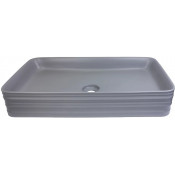 Раковина Bronze de Luxe Trend 1363-MG 66,5х38 см серая матовая