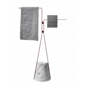 Полотенцедержатель Antonio Lupi Halo HALO4B.5.bianco opaco мрамор/сатин