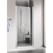 Дверь в нишу Kermi Raya RA 1WR 08020VPK серебро/прозрачное