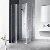 Боковая стенка Kermi Raya RA TWD 10020VAK 100х200 серебро/прозрачное