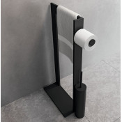 Стойка напольная Novellini Kuadra R90AKFPSRS-H черный матовый