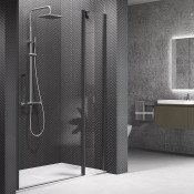 Душевая дверь Novellini Young Y22P87-1H 88 черный матовый/прозрачное