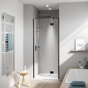 Душевая дверь Kermi Liga LI SFR 09020 3PK 90 прозрачное/черный