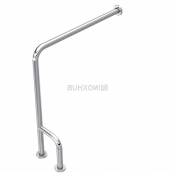 Поручень для унитаза двухопорный в пол правый Inoxprime INH-D905-881-U, диаметр 38мм