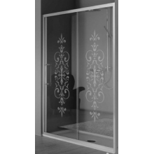 Дверь в нишу Samo Villa Borghese B7383ULUN6 122х200 прозрачное с декором/хром