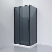 Душевой уголок Black White Stellar Wind S818 BG 100*80